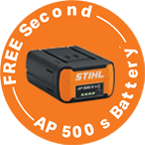 FREE SECOND AP 500 S BATTERY