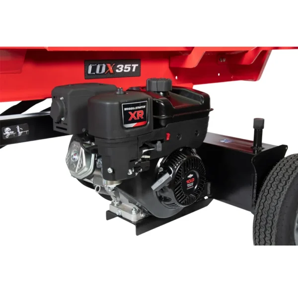 COX 35 Ton Log Splitter closeup COX 35 Ton Log Splitter closeup