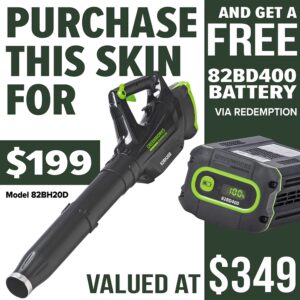 GREENWORKS Dedicated Blower - promotion