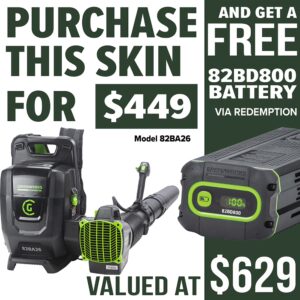 GREENWORKS Dual Port Backpack Blower - skin