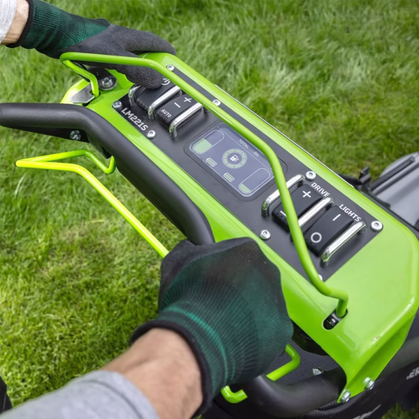 GREENWORKS Optimus ATM 22in Self-Propelled Lawnmower - PANEL GREENWORKS Optimus ATM 22in Self-Propelled Lawnmower - PANEL
