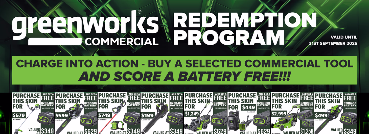 GREENWORKS AUGUST 2025 PROMOTION