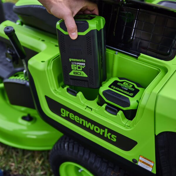 GREENWORKS 60V Pro 30in Mini Ride On Mower batteries GREENWORKS 60V Pro 30in Mini Ride On Mower batteries